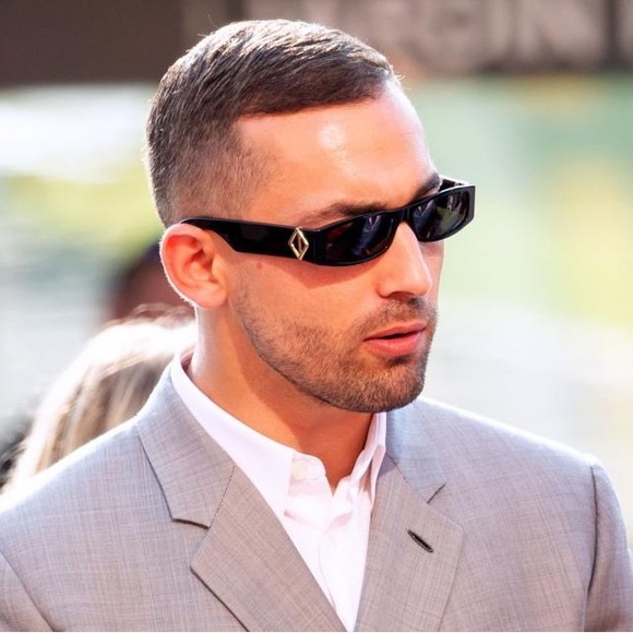 NEW DIOR CD DIAMOND S1I 10A0 SUNGLASSES SQUARE BLACK UNISEX EYEWEAR - Picture 1 of 11